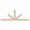 Ekena Millwork Saratoga Smooth Timber Gable Bracket, Douglas Fir, 96"W x 52"H x 1 1/2"D x 5 1/2"F, 13/12 Pitch GBW096X52X0206SAR00SDF - alternate 4